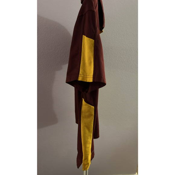 Nike DRI FIT ASU Sun Devils Maroon & Gold Polo Shirt Size L - Picture 6 of 10